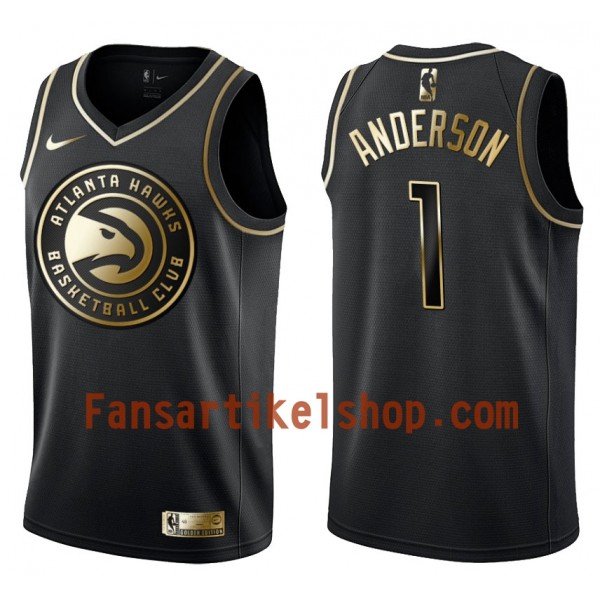 NBA Atlanta Hawks Trikot Justin Anderson 1 Nike Schwarz Golden Edition Swingman - Herren NBA Atlanta Hawks Trikot Justin Anderson 1 Nike Schwarz Golden Edition Swingman - Herren